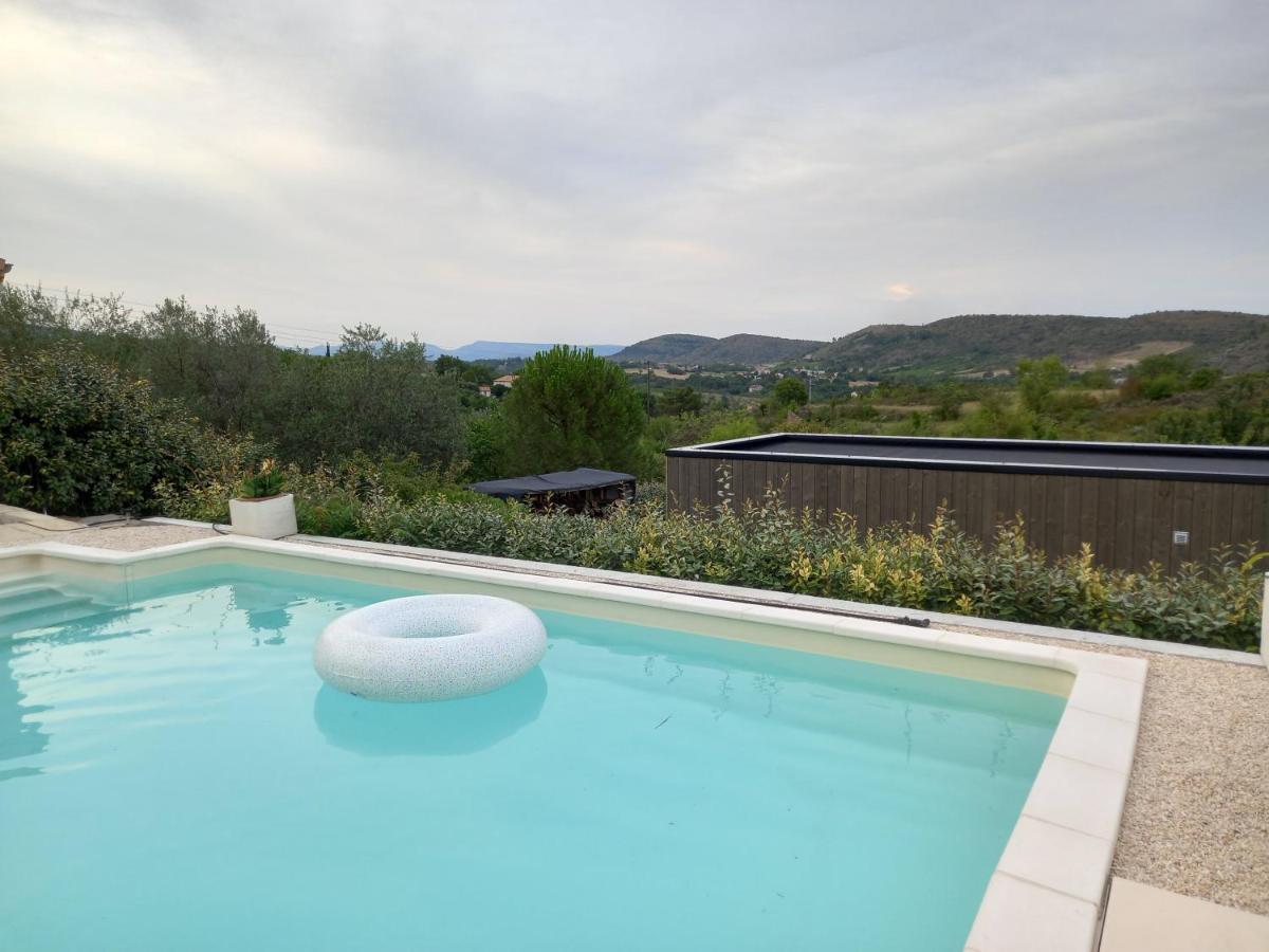 "Plus Belle L'Ardeche" Studio De Jardin Et Piscine Vinezac Exterior photo